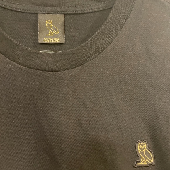 OVO - October’s Very Own Black Shortsleeved Shirt Gold Owl SIZE Extra Large - Picture 2 of 6